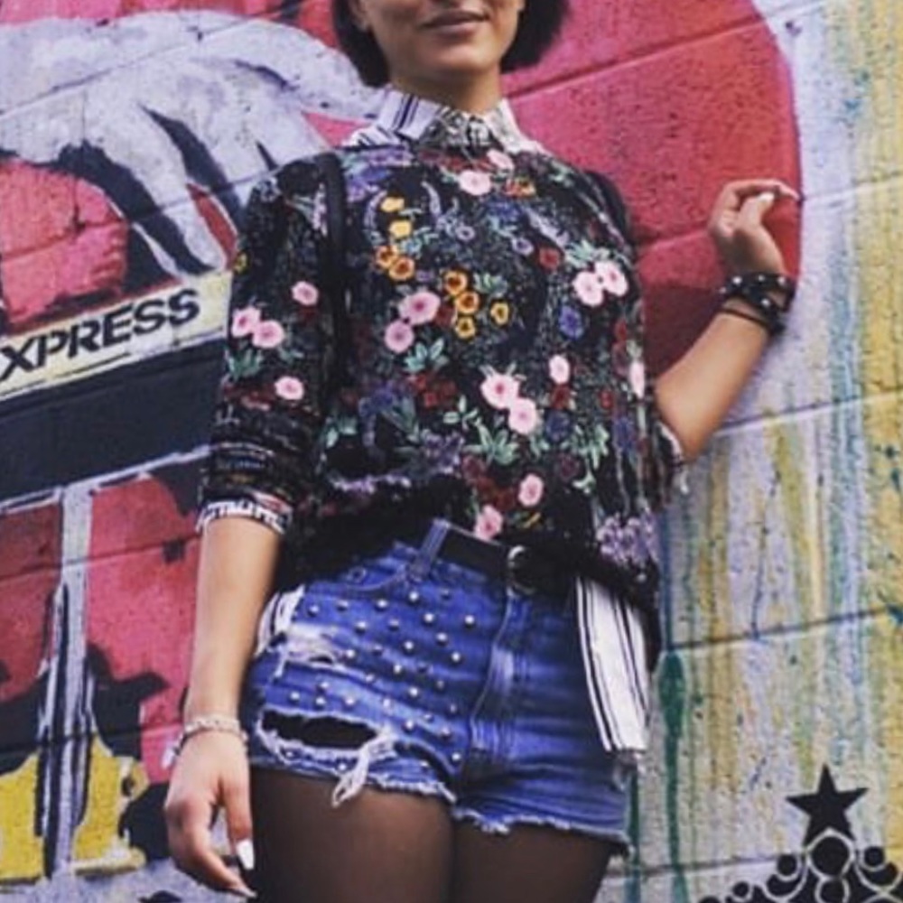 Floral Long Sleeves Blouse